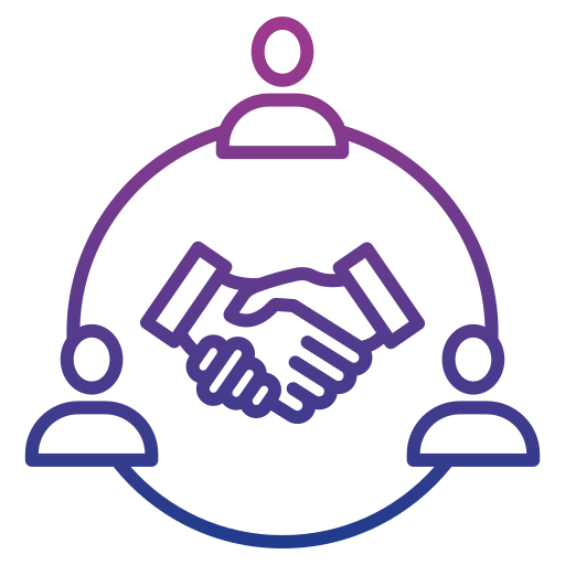 Team collaboration icon representing teamwork at Siren Electric